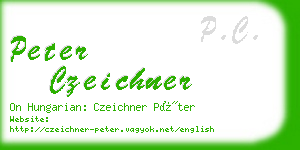 peter czeichner business card